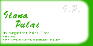 ilona pulai business card